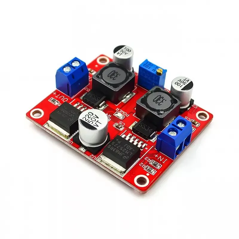 DC DC Automatic Buck Boost Converter Wide Input Voltage for Solar Panel Battery Charger LM2596S