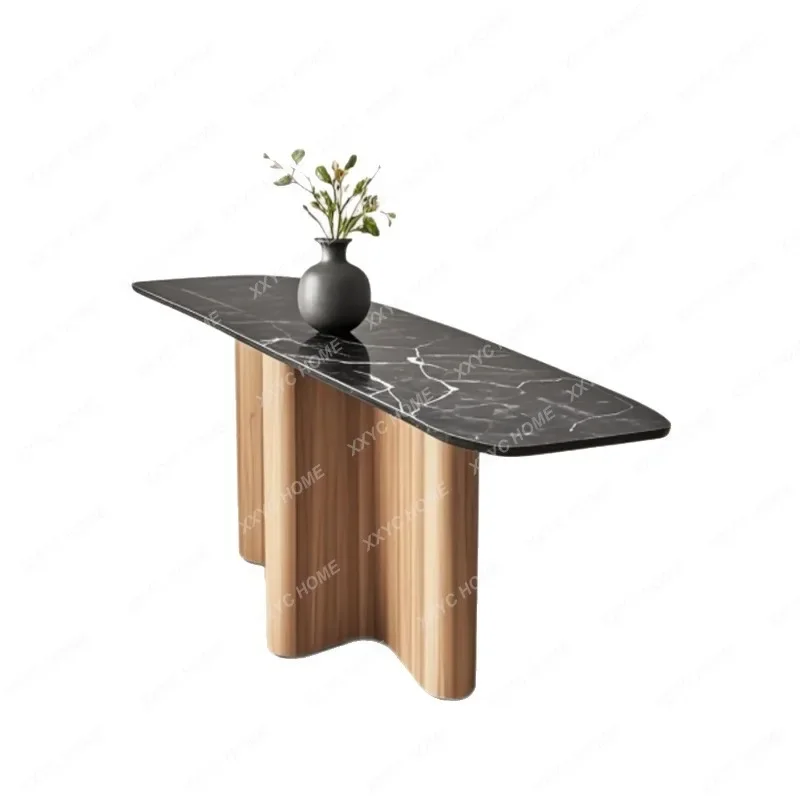 Q Lacquered entrance table, model room, villa, hotel entrance table, and observation deck