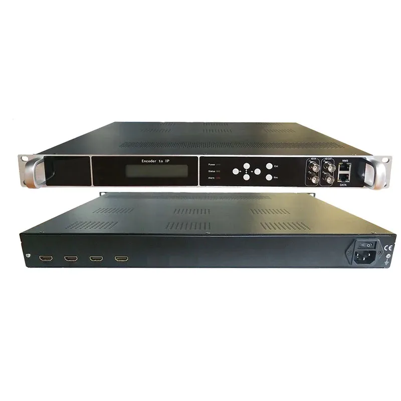 OTV-EP04 Radio TV Broadcasting 4 Channel HD To H.264 IP HD Encoder, HD To ASI Converter Live Broadcast Equipment