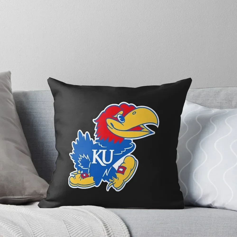 Ku Final Four 2022 Sticker Throw Pillow pillowcases for sofa cushions Christmas Cushion For Home Covers For Sofas pillow