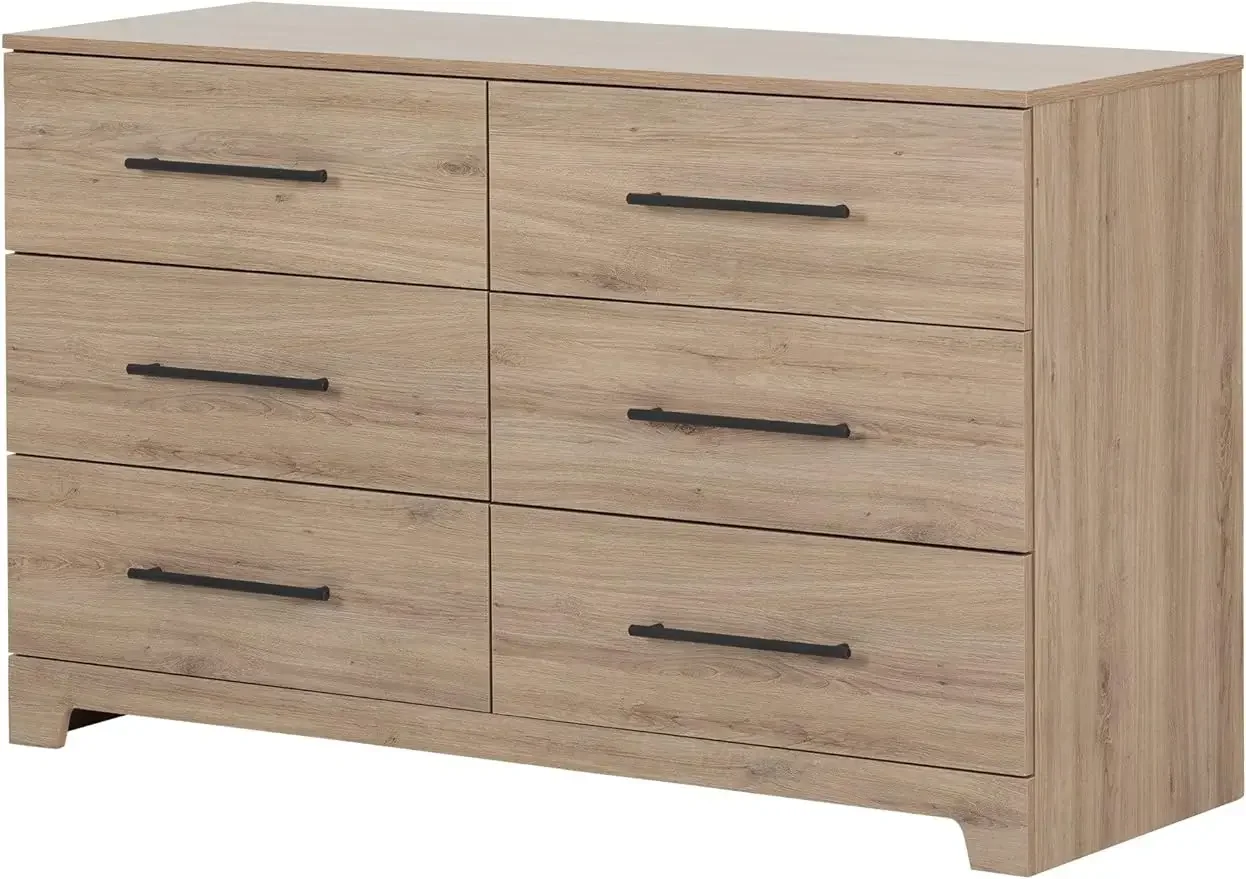 

Primo 6-Drawer Double Dresser, Rustic Oak