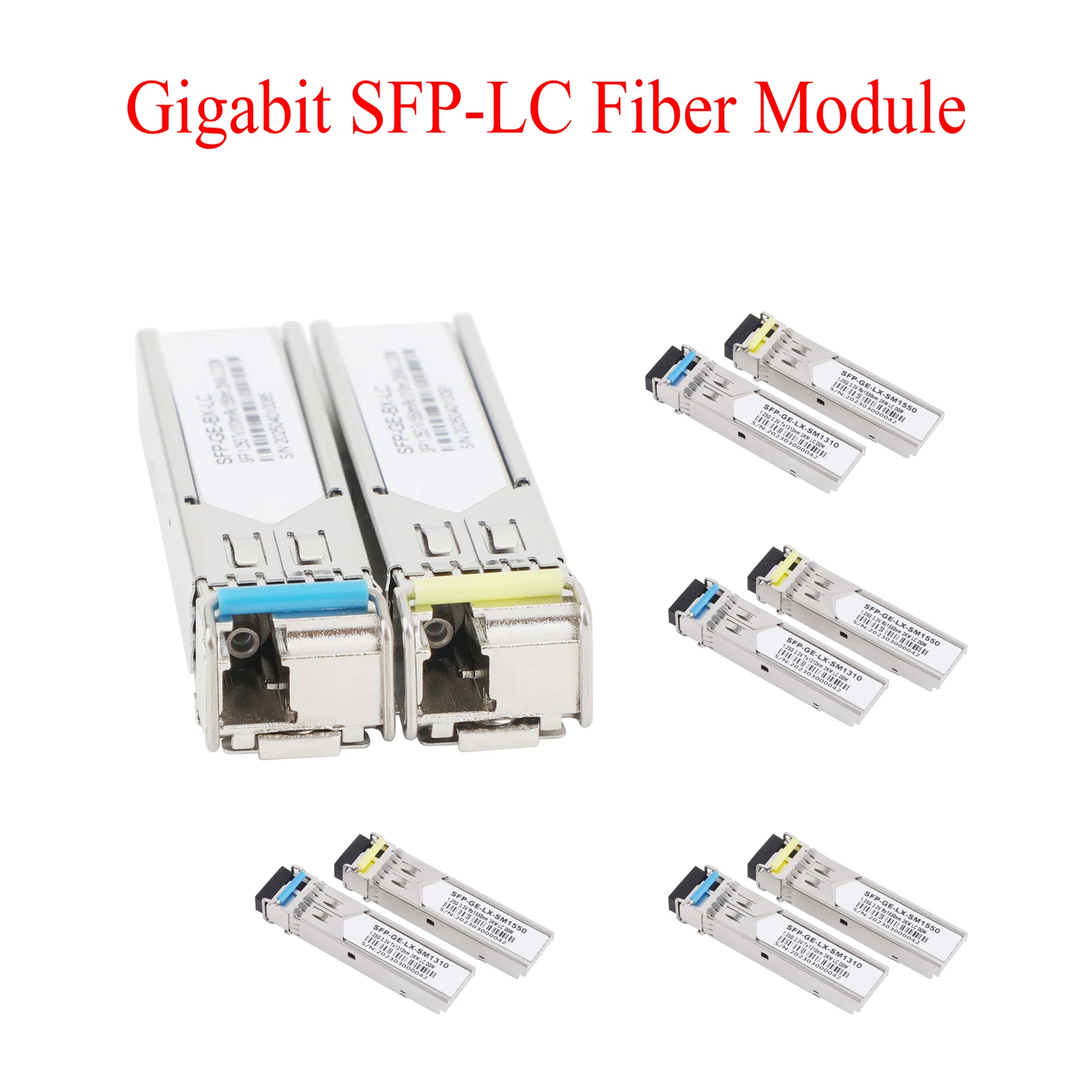 

5 Pairs 1.25G Gigabit SFP Fiber Optic Module Single Mode Single Fiber LC 1310/1550nm A+B End For Cisco Mikrotik Ethernet Switch