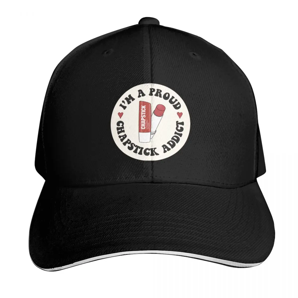 I'm A Proud Chapstick Addict / Skincare Red Cherry Lips Chapstick Addict Clean Girl Aesthetic Lip Repair Cosmetolog Baseball Cap
