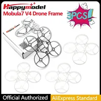 1/2/3PCS HappyModel Mobula7 V4 Moblite7 Drone Frame KIT Update 75mm Brushless Tinywhoop  For RC FPV Freestyle 75mm Racing Drone