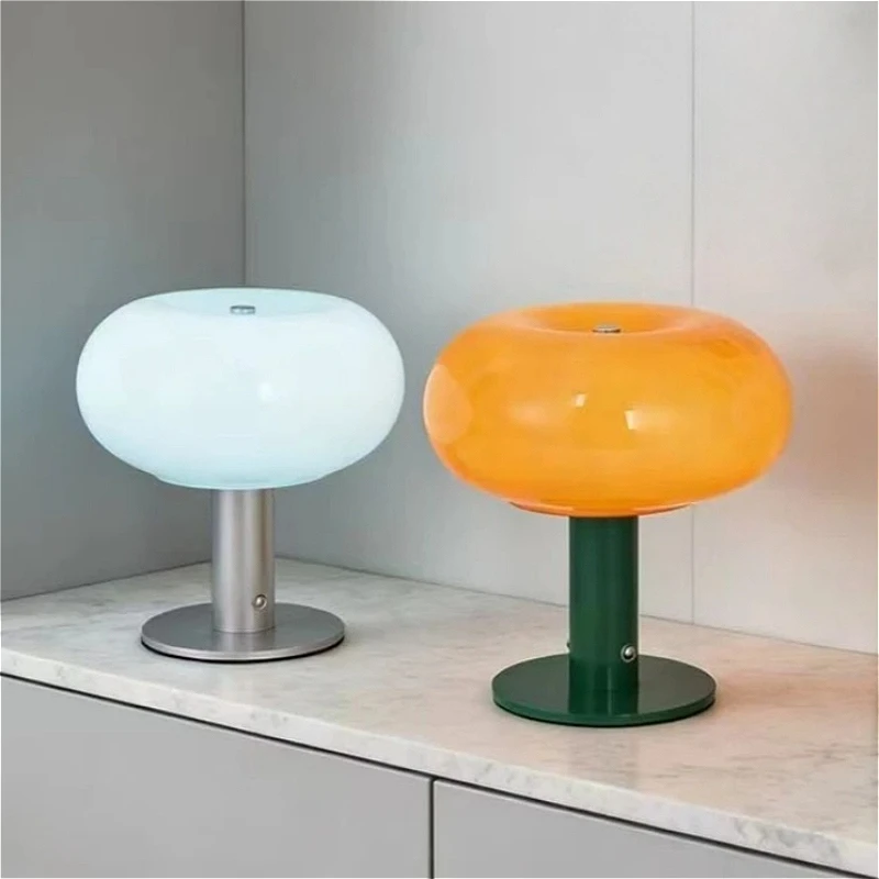 

Sweet Donut Nightlight Rainbow Dreamy Touch Charging Desk Lamp Children's Room Bedroom Atmosphere Gourd Light Led Table Lamp