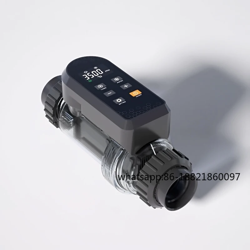 

Salt Water Pool Chlorinator System,Saltwater Chlorine Generator Easy to Install for Pools of 15K Gallon Smart Control APP(WIFI)