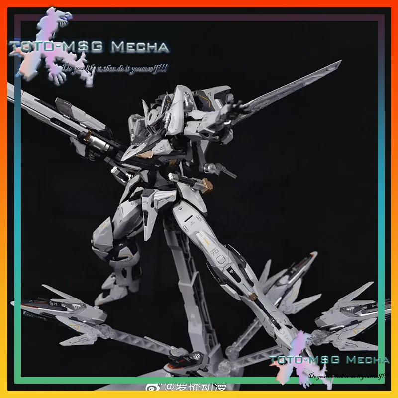 

[IN-STOCK]Robox Animation MG 1/100 BAILU Air Combat Custom Model Kit Armored Colossus Assembly Action Figure Robot Plastic Toy