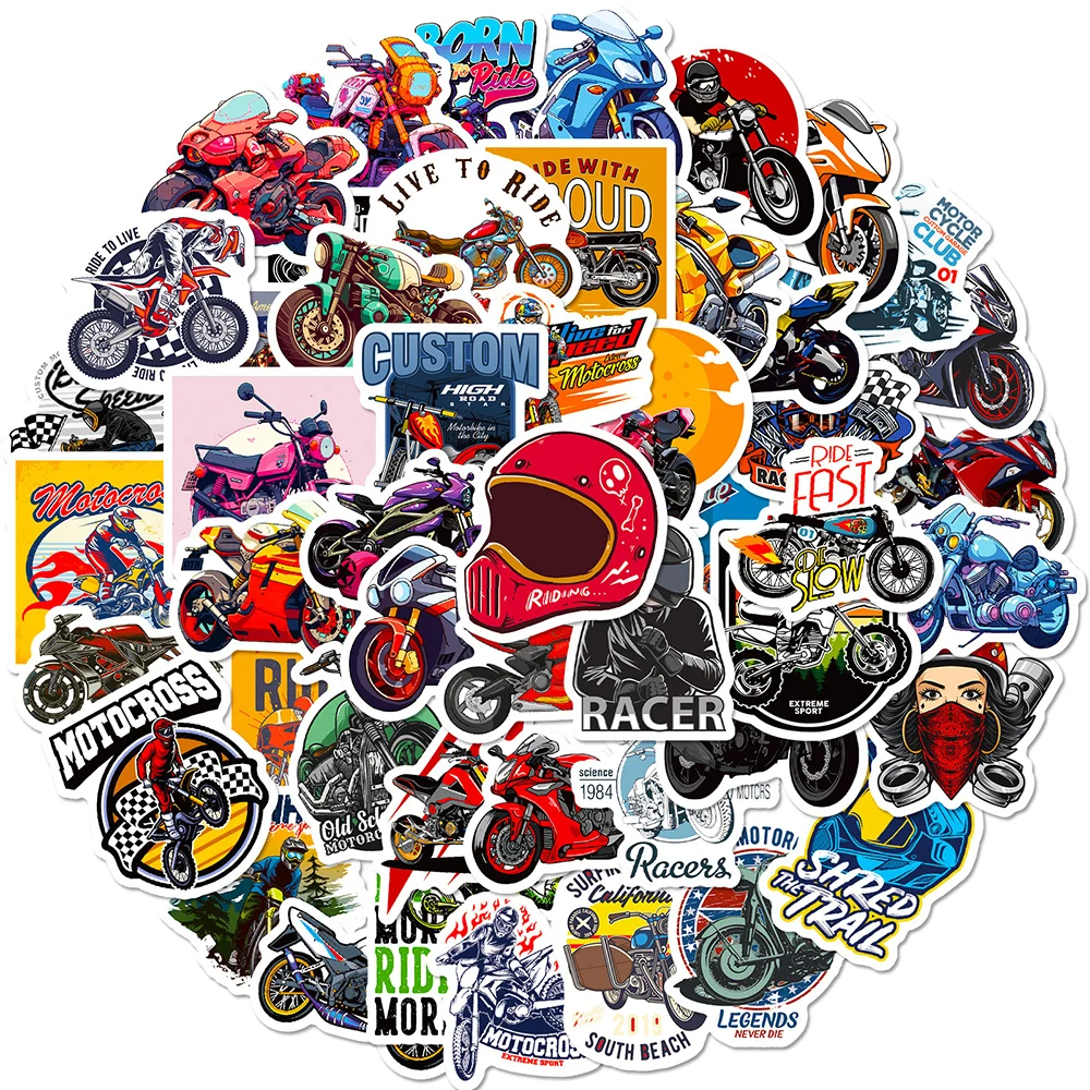 

10/30/50PCS MTB Mountain Motorcycle Graffiti Stickers Cool Waterproof DIY Helmet Phone Skateboard Vinyl Sticker Decals Kids Toys