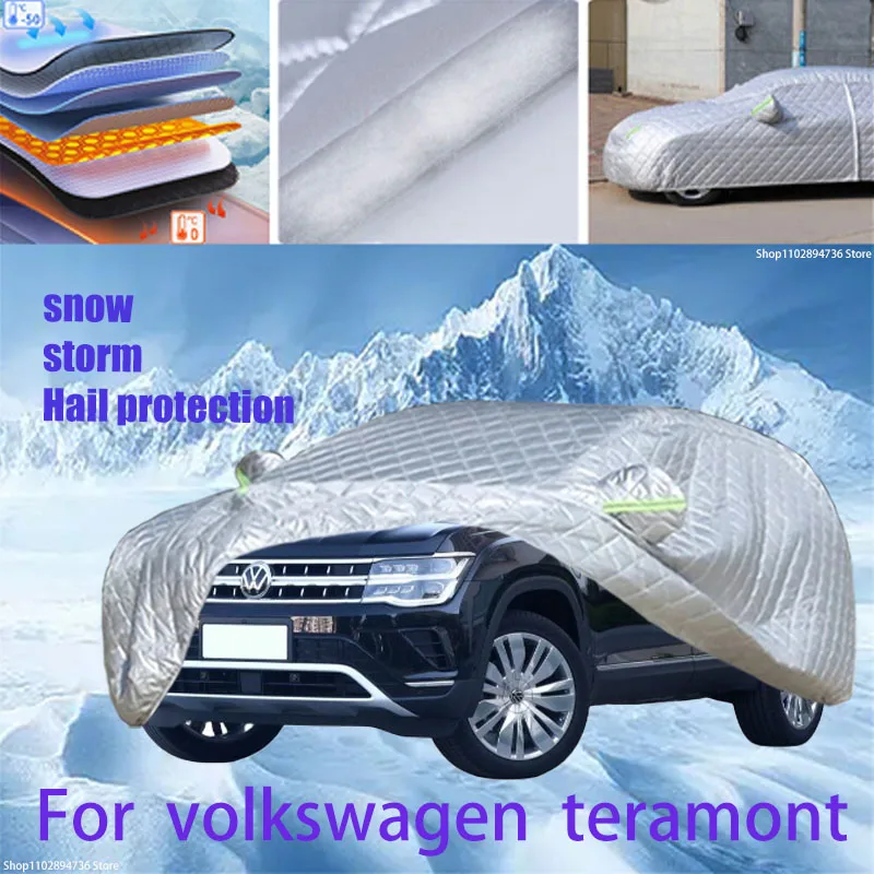 

For volkswagen teramont Outdoor Cotton Thickened Awning For Car Anti Hail Protection Snow Covers Sunshade Waterproof Dustproof