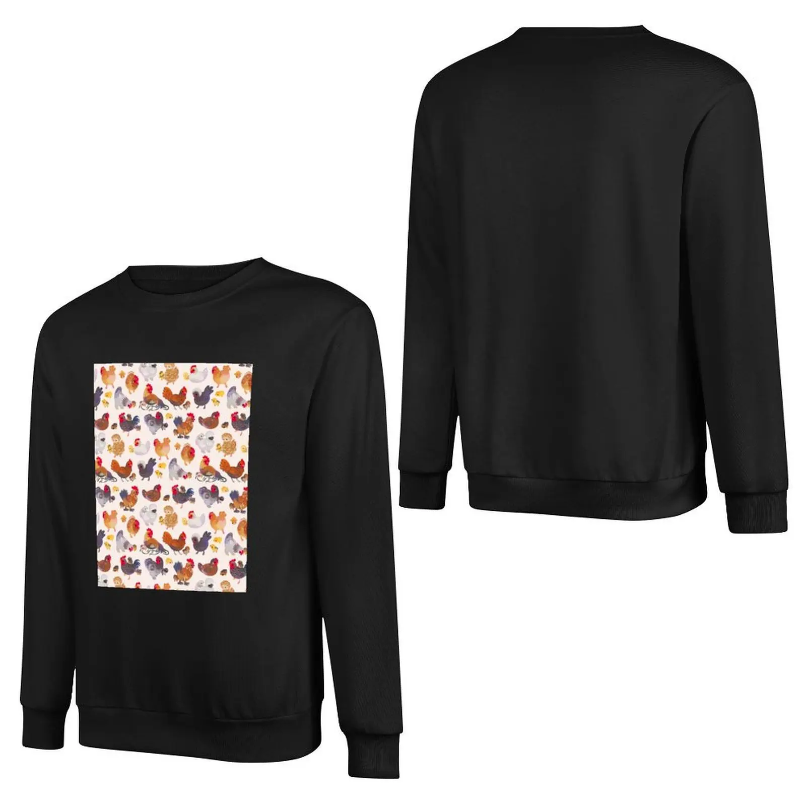 Chicken and Chick - pastel Pullover Hoodie men wear graphic t shirts men anime sweatshirt