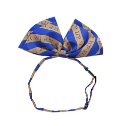 Party Wear Blue Yellow Women Group Sorority Greek Letters Sigma Gamma Rho Bow Tie For Gifts