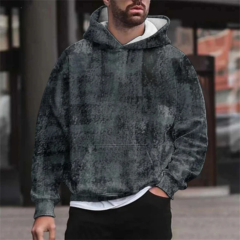 3D Vintage Men's Sweatshirts Hoodie Casual Male Hoodies Fashion Oversized Men Clothing Autumn Winter New Long Sleeve Pullovers