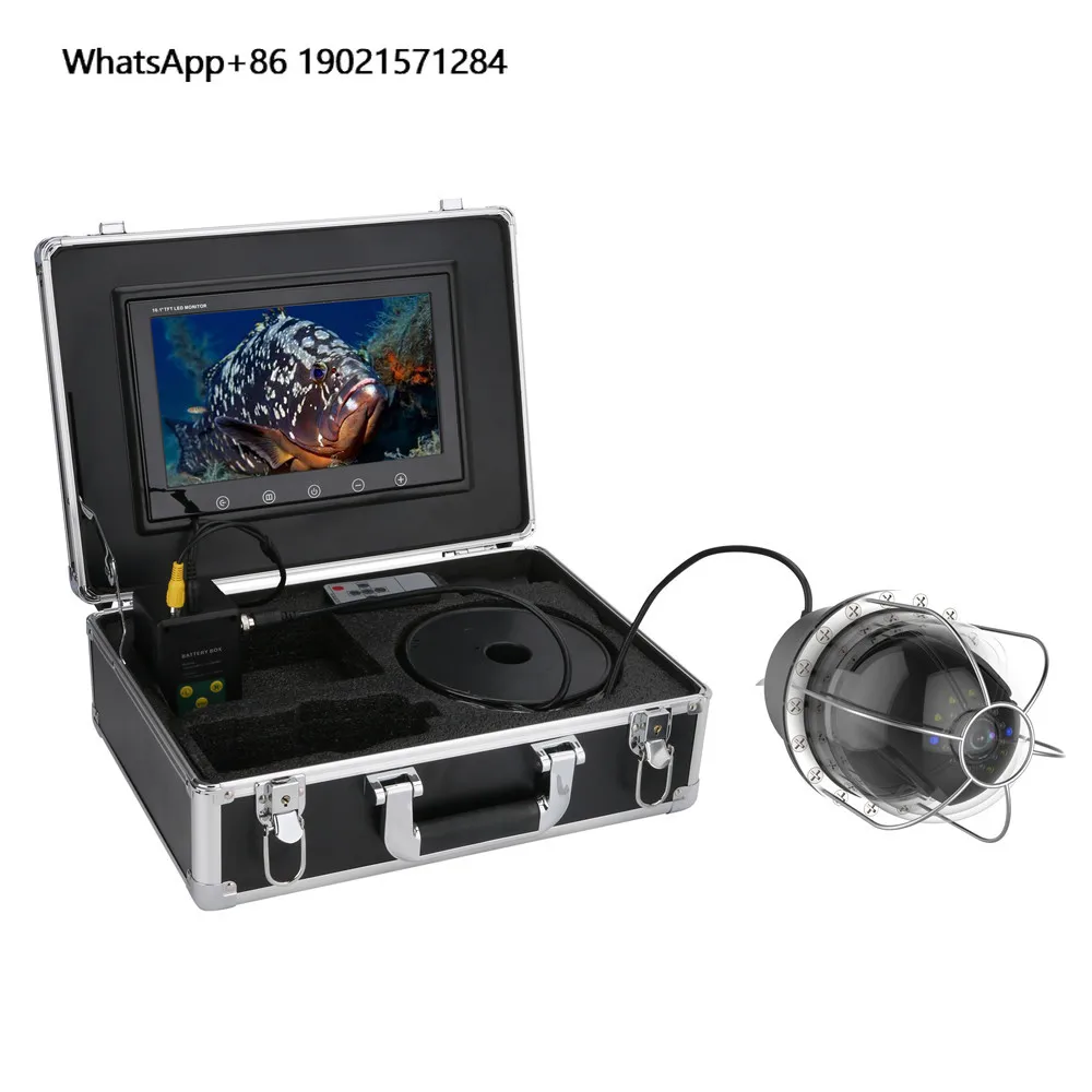

10 Inch 100m Underwater Fishing Video IP68 Waterproof 20 LEDs 360 Degree Rotating Dome Rotating Panoramic