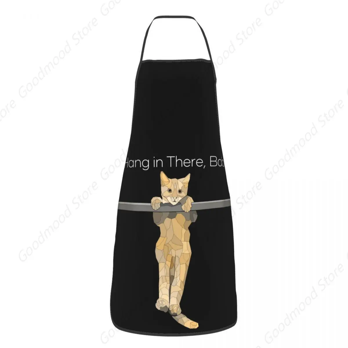 Funny Cat Hang In There Poster Bib Aprons Men Women Unisex Kitchen Chef Tablier Cuisine for Cooking Baking Gardening