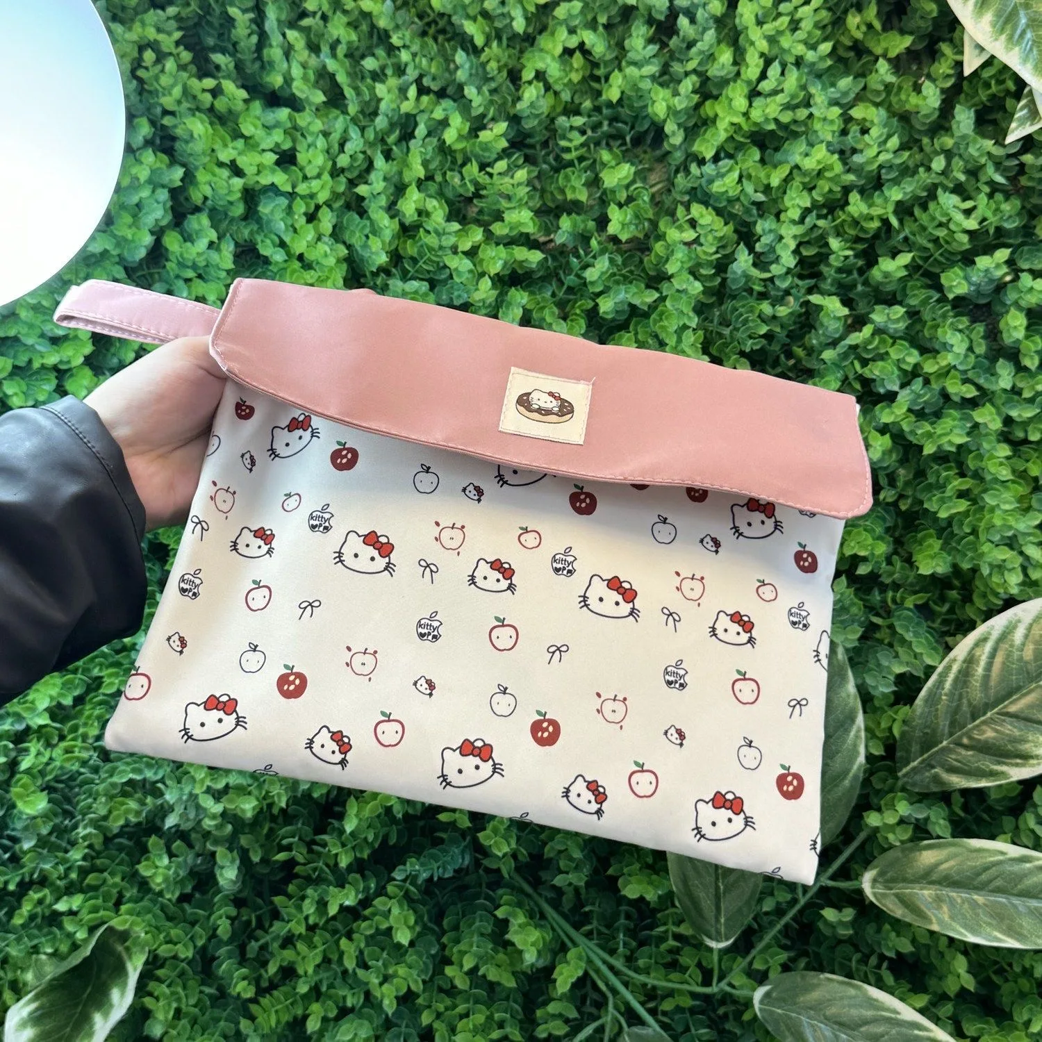 

1 шт. пакетика для файлов Hello Kitty. Сумка для файлов KT cat А4 с магнитной пряжкой, большая вместимость, очень толстая студенческая водонепроницаемая тестовая па