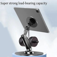 New Design Desktop Metal 360 Rotation Tablet Stand for Magsafe Foldable Ipad Tablet Holder Adjustable Strong Magnet Phone Holder