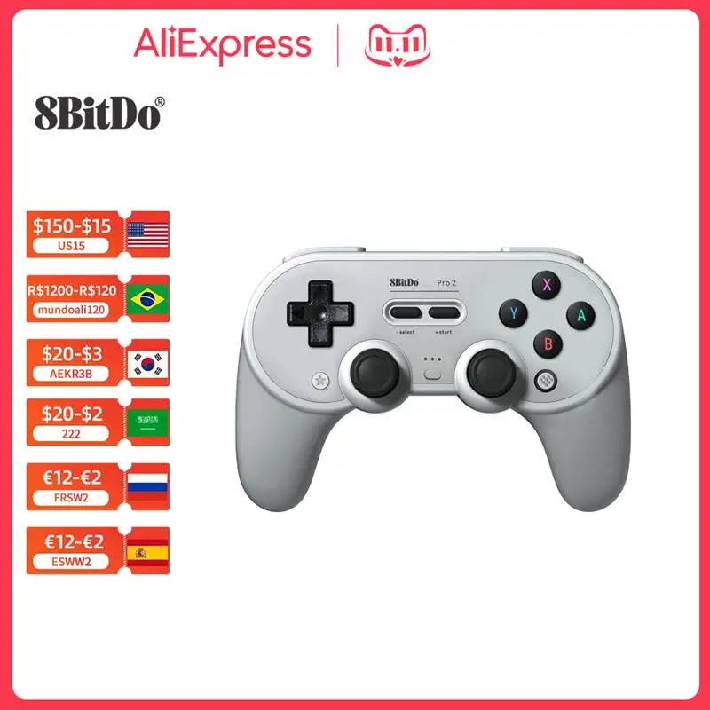 Top! 8Bitdo Pro 2 SN30 Pro+ SN30 Pro SF30 Pro Bluetooth Wireless Gamepad Controller for Windows Android macOS Nintendo Switch