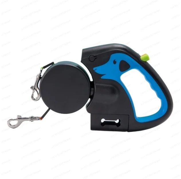 

3M зарядный поводок для маленьких собак, автоматический телескопический поводок с двойной головкой и защитой от намотки