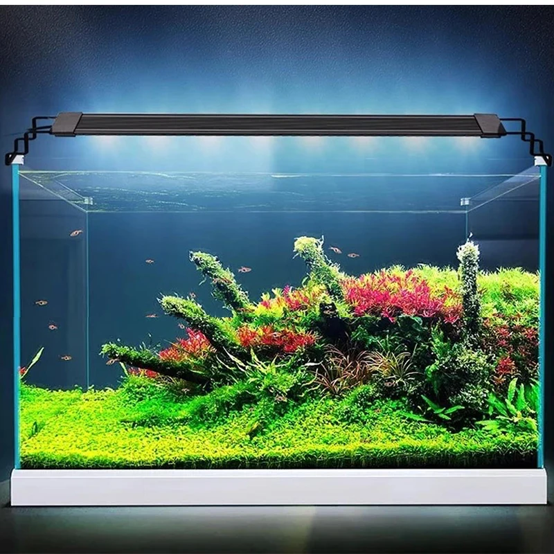 

LED Full Spectrum Aquarium Light Fish Tank Light for 12 Inch to 48 Inch Fish Tank Fresh Water Multi-Color Sea Water Aquatic Lamp