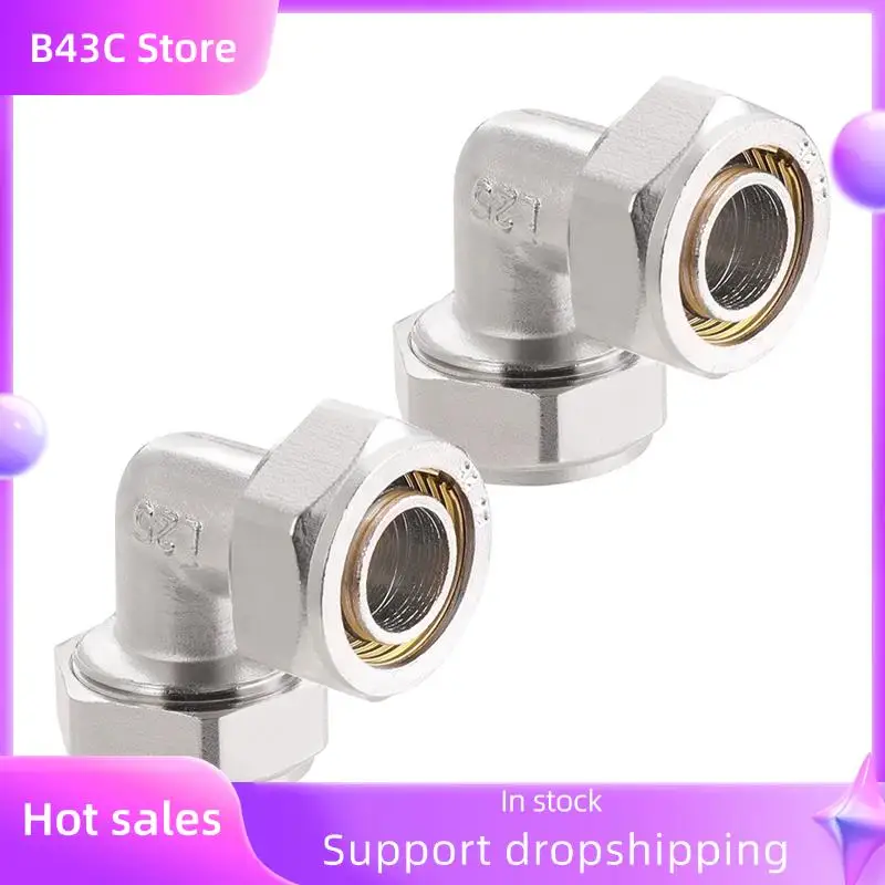 

Воздушные фитинги B14C, 2 шт., колено 3/4 дюйма, латунное никелированное покрытие, 200 фунтов на квадратный дюйм для системы трубопроводки сжатого воздуха в гараже