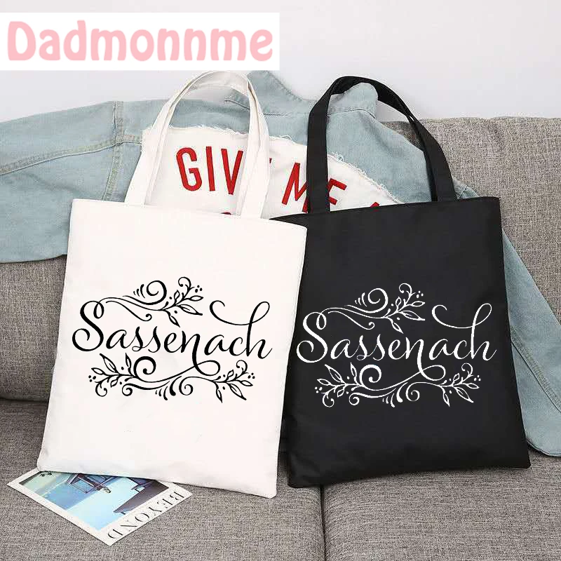 Sassenach Series Dinna Fash Fan Korean K-pop Shoulder Bags Large Capacity Wild Messenger Summer New Cute Canvas Handbag Tote Bag