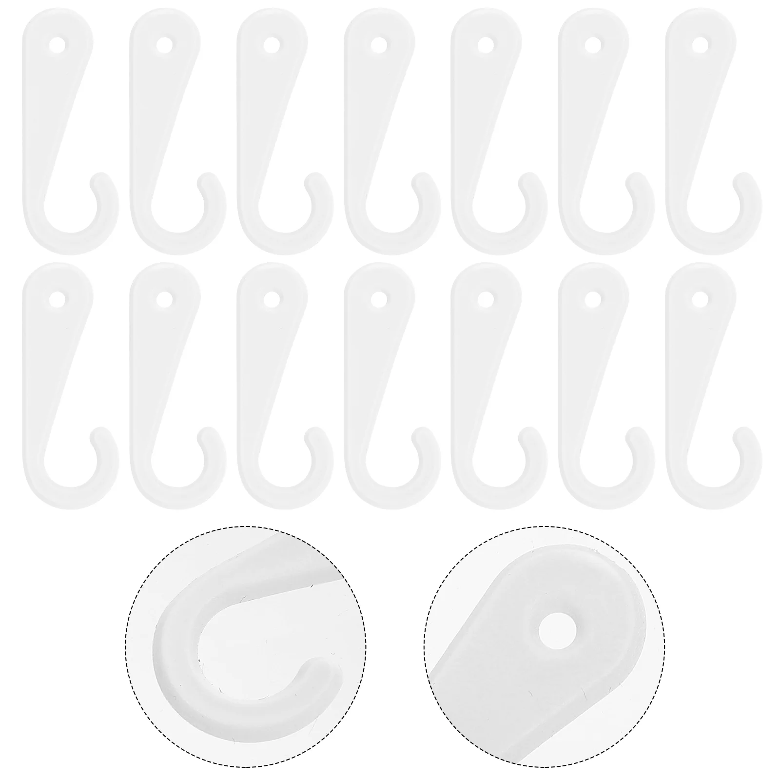 500 Pcs Pp Sock Hanging Tool Hook Socks Clothes Hangers Coat White Plastic Display