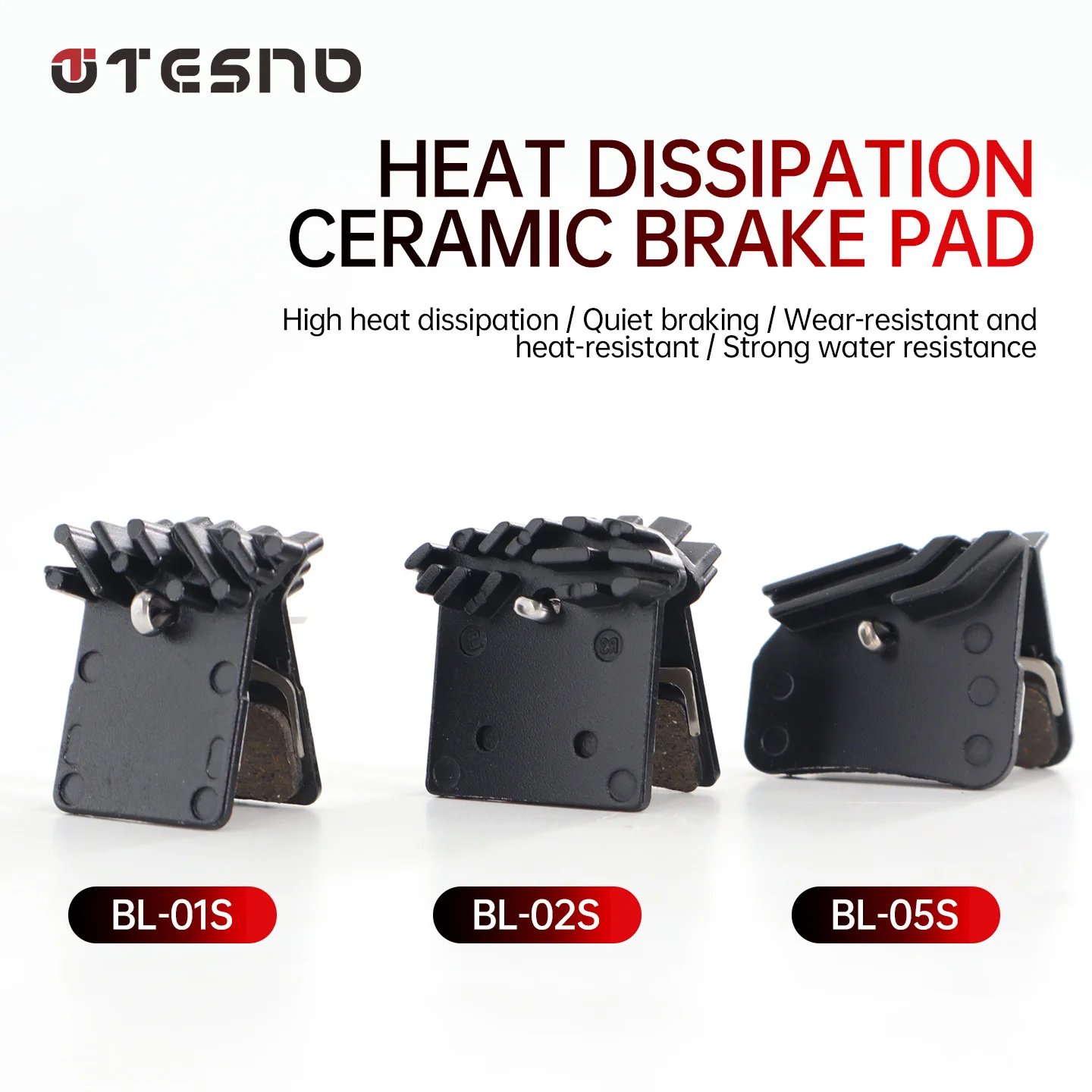 Schwarze halbmetallische Scheibenbremsbeläge für MTB-Fahrräder mit Montagewerkzeugen, kompatibel mit Shimano Hydraulikbremsen, Fahrradzubehör