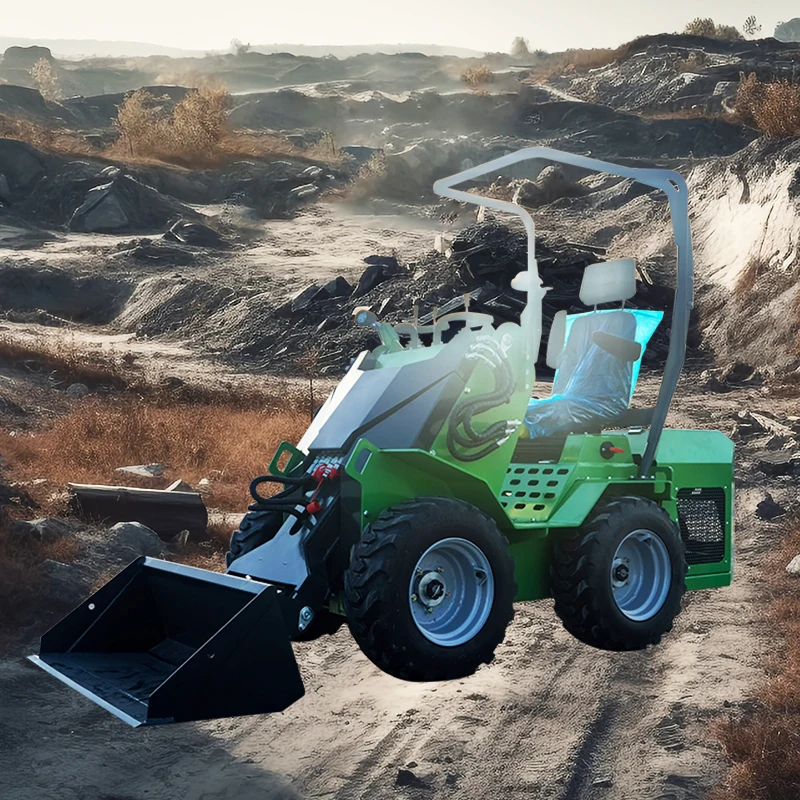 

Customized Seat-driven Skid Steer Loader Mini 4WD and Multi-function Small Loader