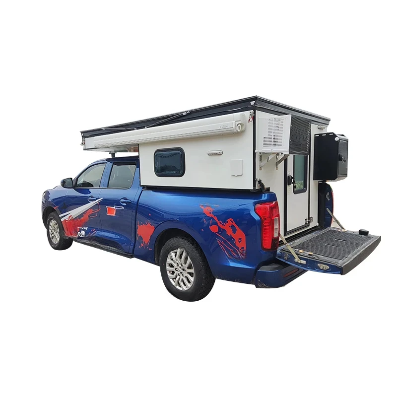 Auto Parts Lightweight Luxury Pop‑Up Bed Camper Roof Top Tent For Pick‑Up Truck Off‑Grid Camping Traveling