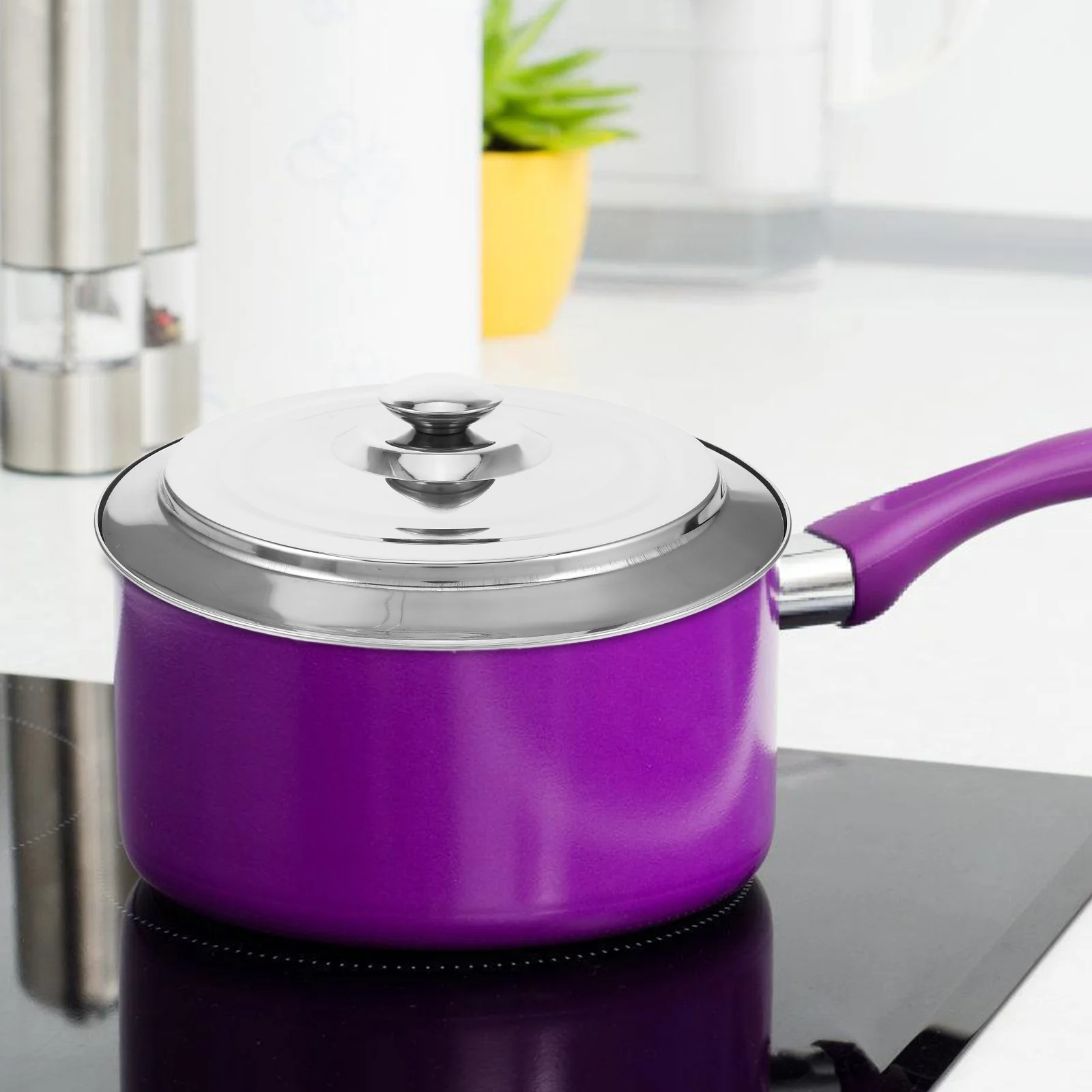 

Elegant 255Cm Stainless Steel Pot Lid Seasoning Pot Cover Universal Oil Pot Lid High Efficiency Kitchen Accessory