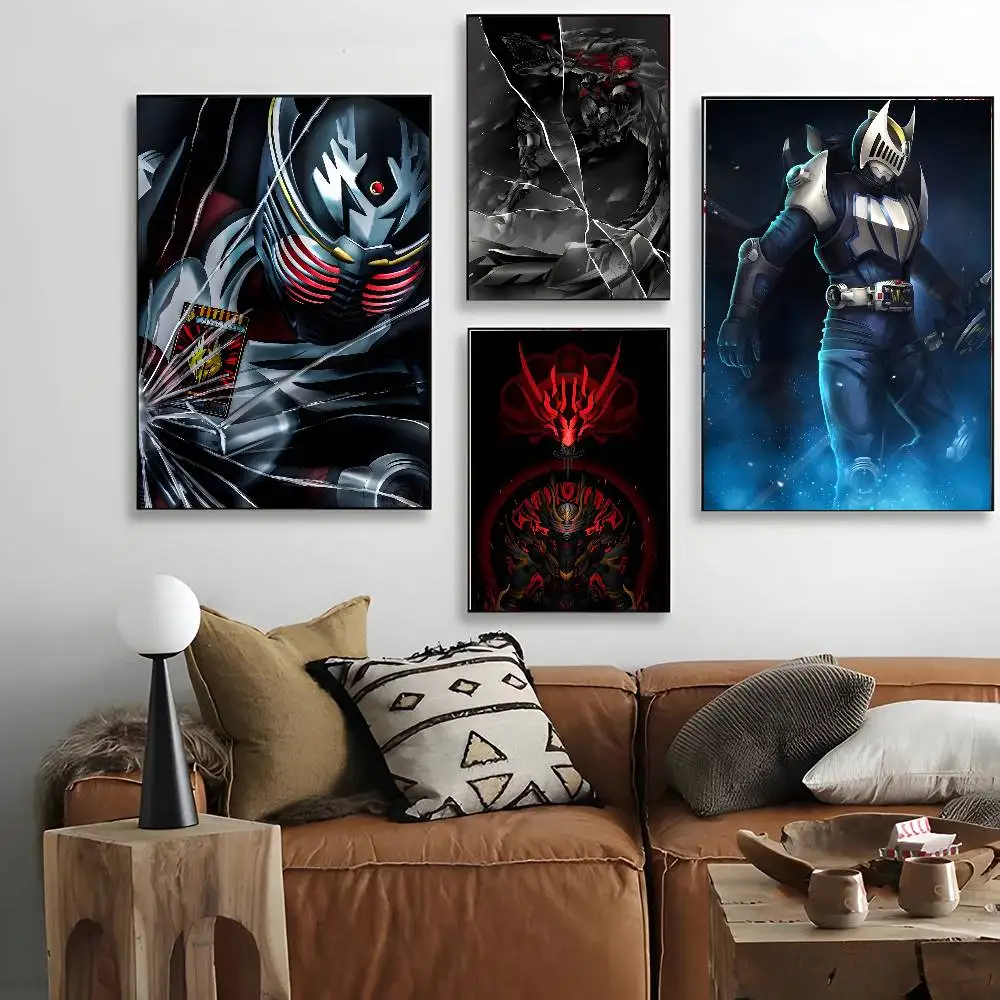 T-Kamen Rider R-Ryuki Second Black Poster Canvas painting poster with prints Home bedroom living room decoration gift view 5