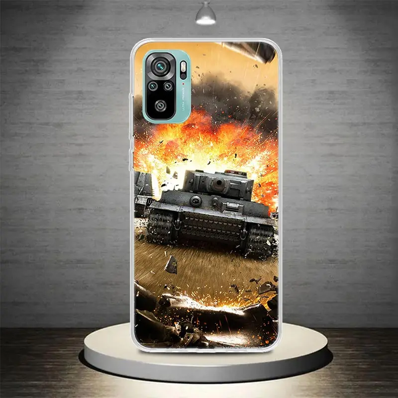 World of Tanks Phone Case Coque For Xiaomi Redmi Note 13 12S 12 11 11S 11T 11E 10 Pro Plus 10S 9 9S 9T 8 8T Global 7 Cover Case