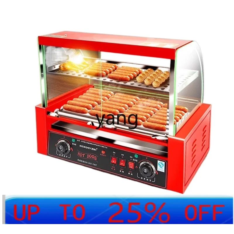 

CX commercial fully automatic stall grilling sausage machine new desktop small Taiwan hot dog machine