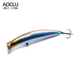 AOCLU Floating Wobbler 110mm 14.8g 90mm 13g Rattle Hard Bait Hybrid Minnow Lure For Inshore Beach Boat Rock Bass Trout Fishing