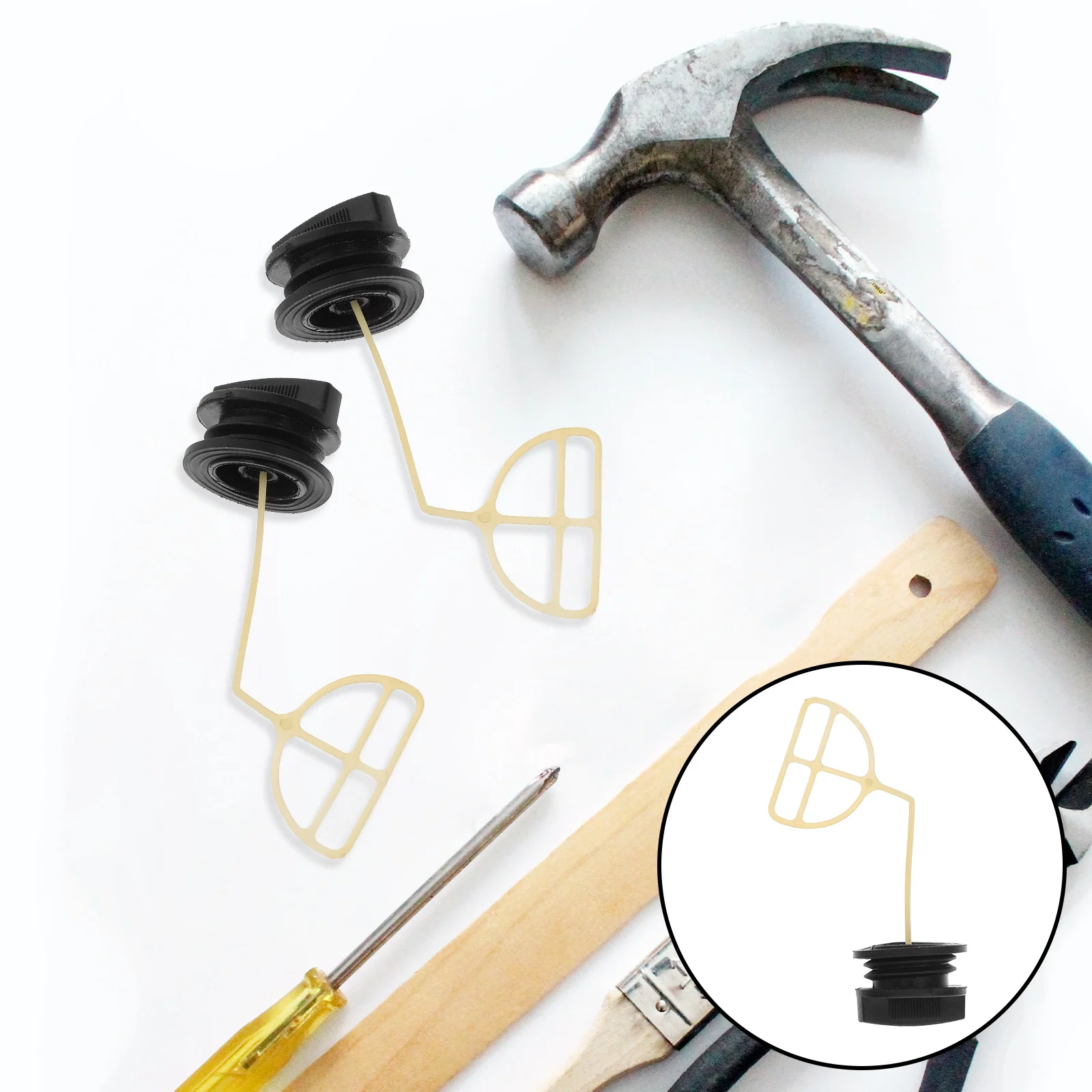 

10Pcs Oil Tank Cap for Chainsaw Engine Replacement Engine Oil Can Cover Leak Resistant Lawn Mower Accessories Set