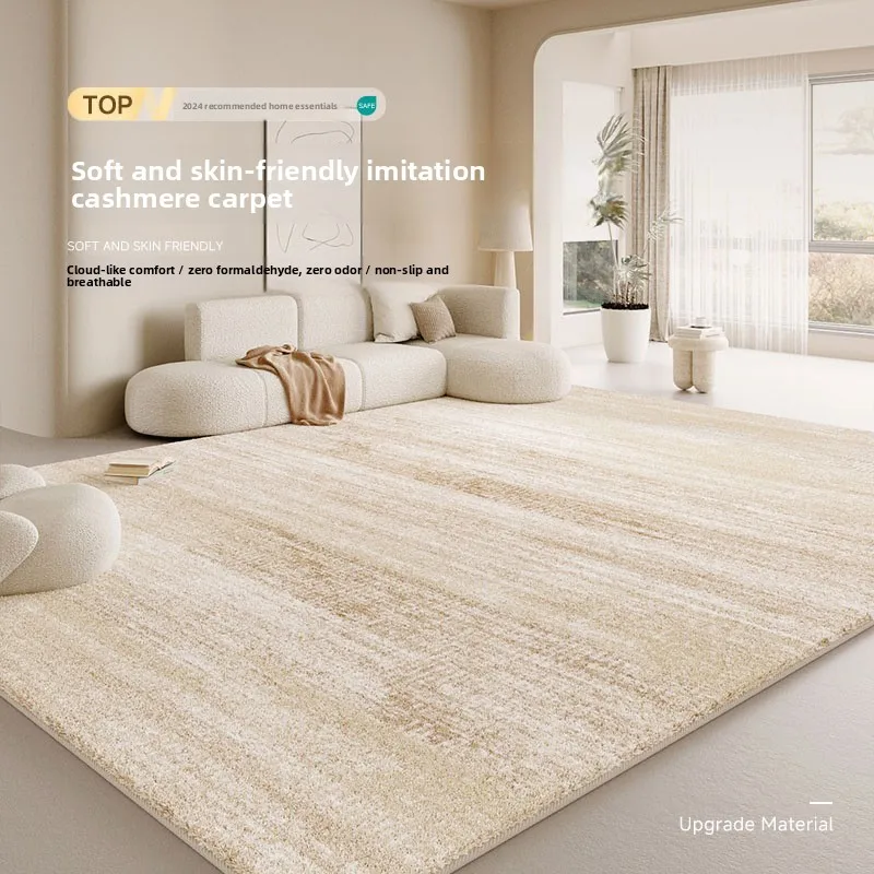 Super Soft Shaggy Rug Faux Wool Carpet for Living Room & Bedroom Extra Thick Non-Slip Long Narrow Floor Mat Plush Bedside Rug