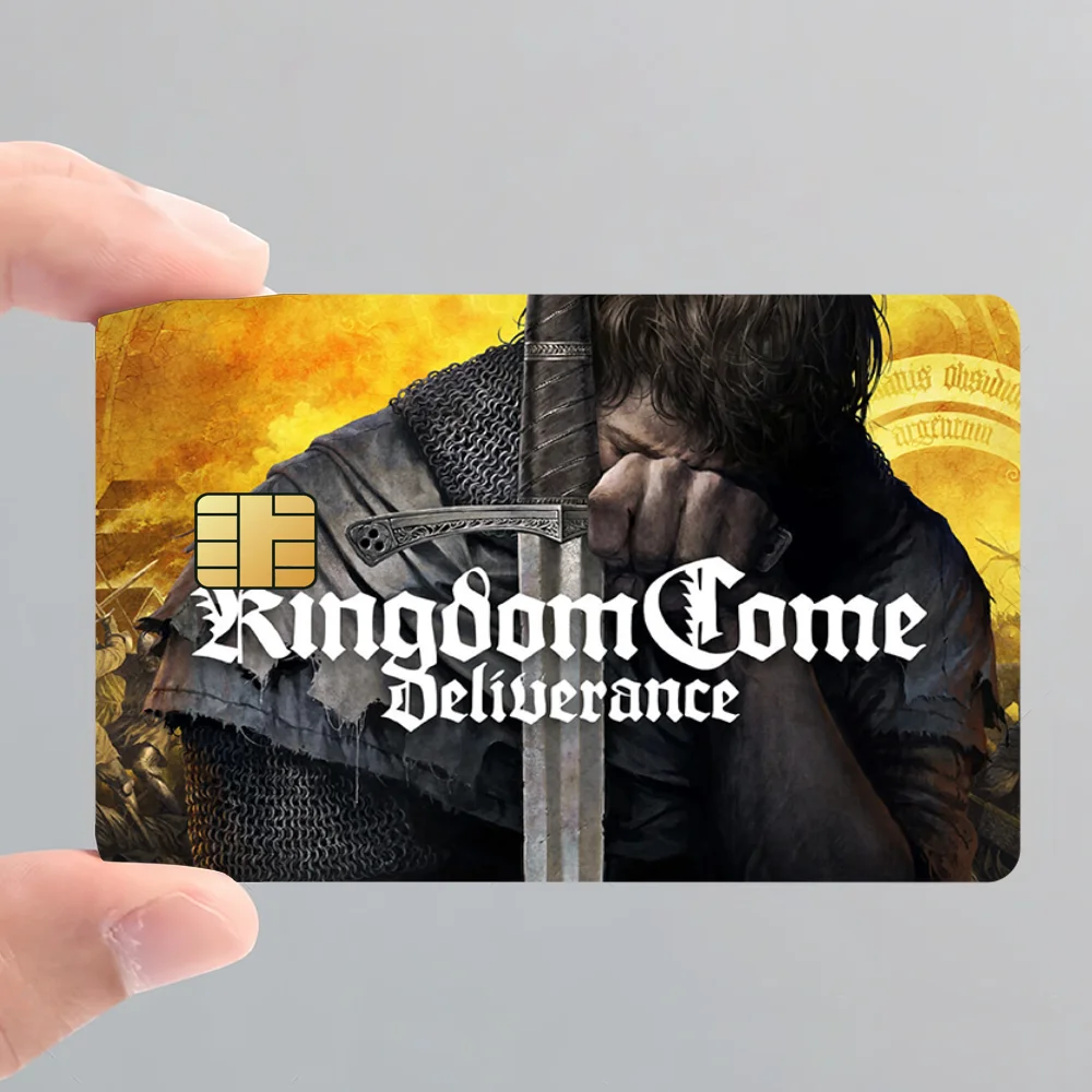 Deliverance II 2 لعبة فيلم غطاء الجلد ملصقات بطاقة الائتمان K-Kingdom Come 4 قطعة الخصم الجبهة الديكور البنك حافلة تمرير مقاوم للماء