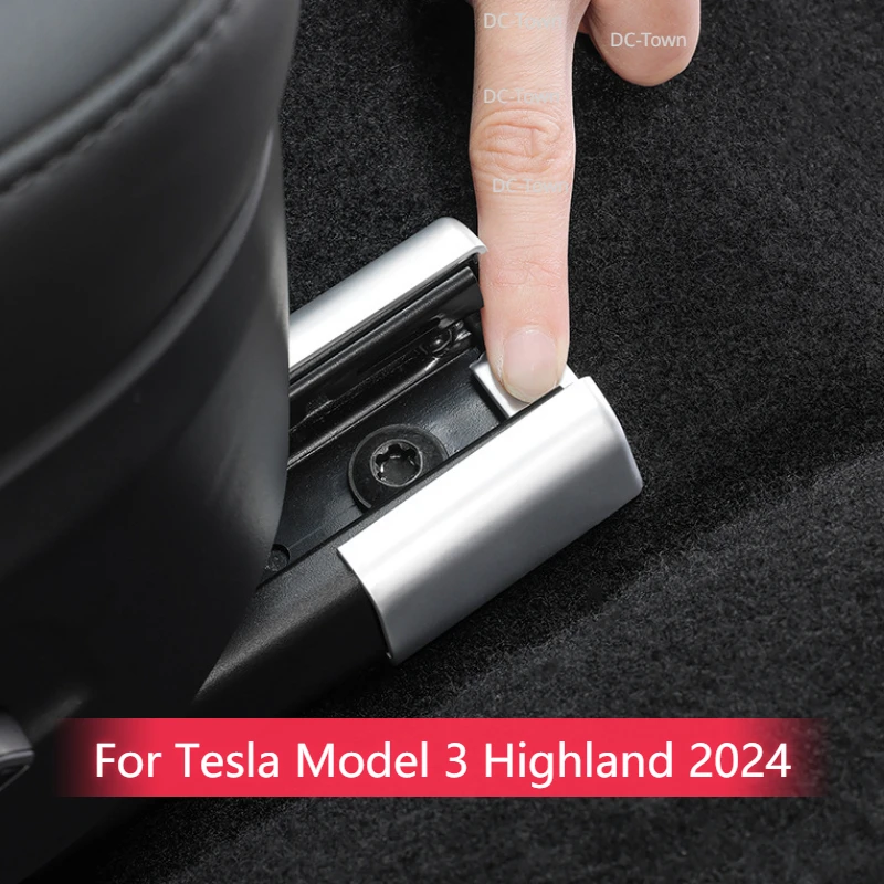 For Tesla Model 3 Highland 2024 Seat Rail Anti-kick Plug 1/4/8PCS Seat Anti-kick Protective Cover Car Modification Accessories