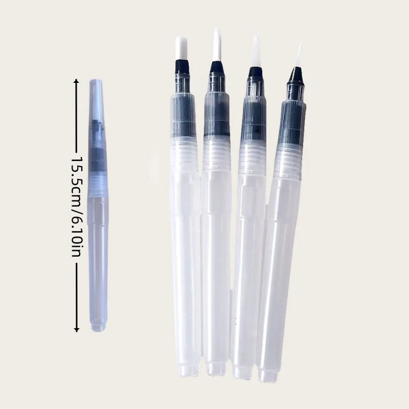 Fountain pen tip Flat head water soluble color lead water storage brush filled with nylon painting pen