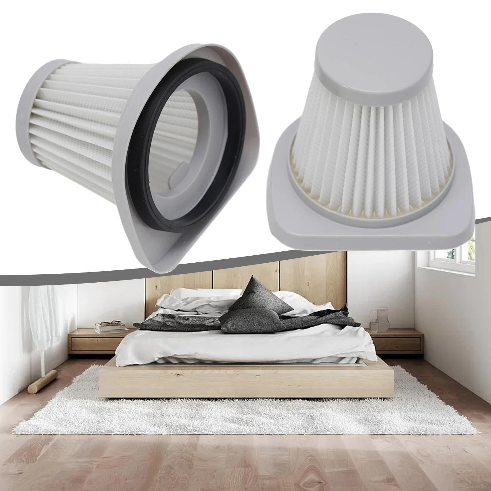2PCS Replacement Filter For Dexp M-800 Vacuum Cleaner Filter Prevent Small Dust Particles From Entering The Vacuum Motor