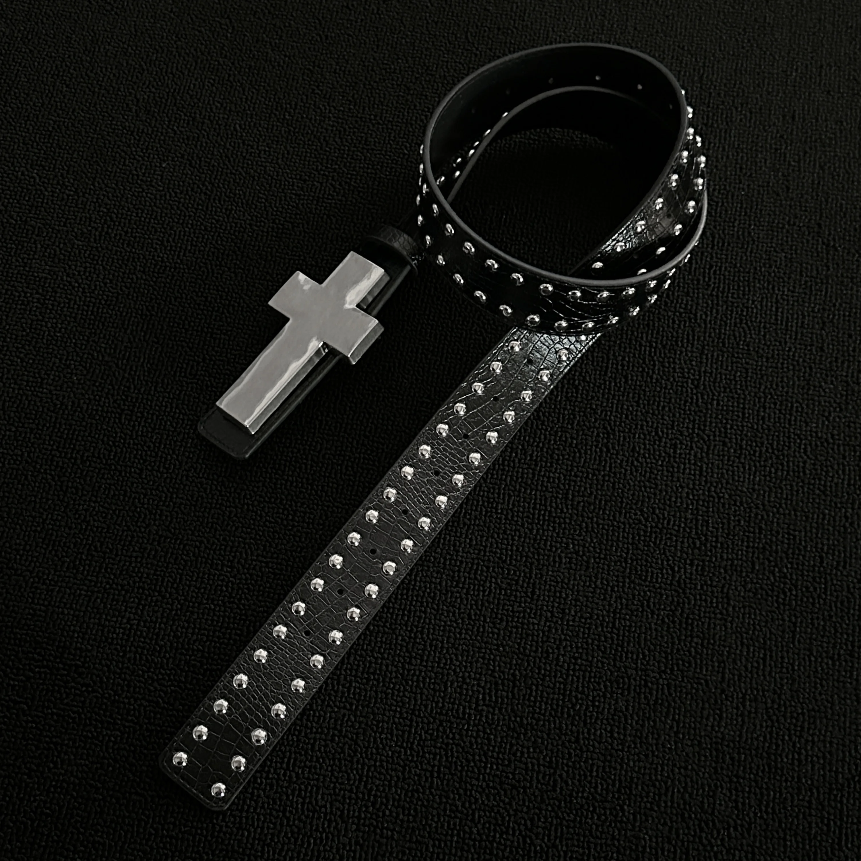 Punk style metal belt Women Rustic Gold Metal Chain Punk Rock Style Belt Skeleton  main image 2