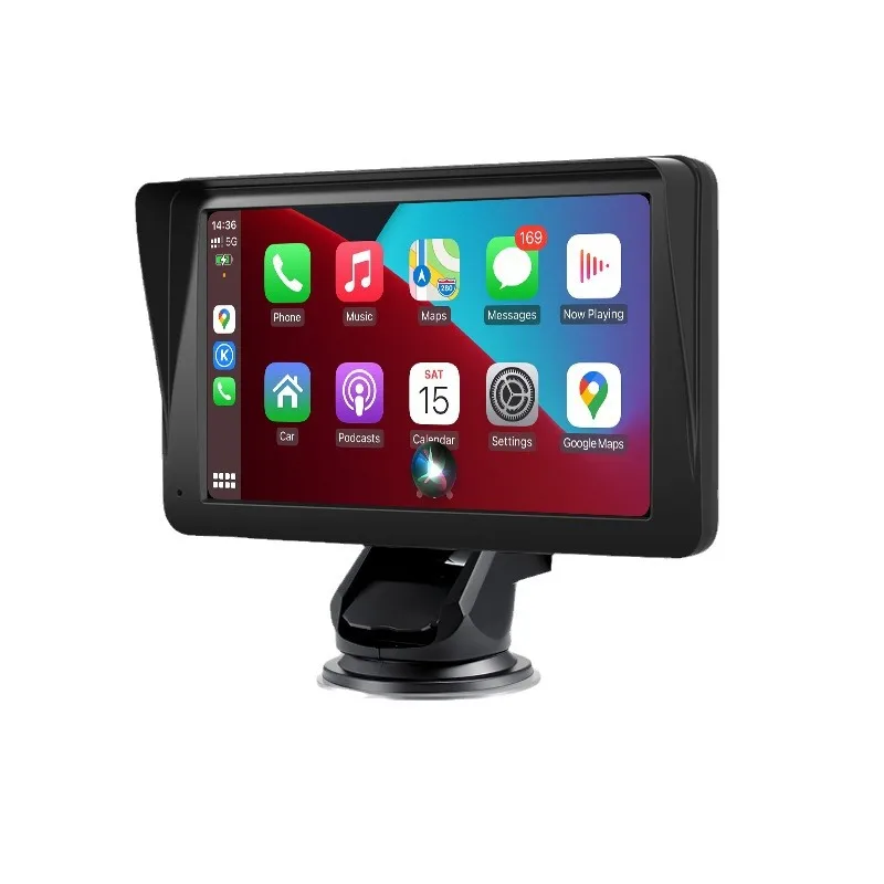 

Portable 7-inch car smart screen projection wireless Carplay reversing image Bluetooth