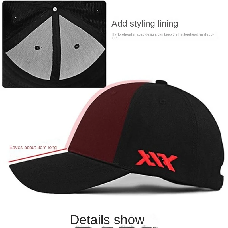 

Fashion Adults XXL Large-head Cap Ball Hat Snapback Trucker Sports Versatile Men Women Suitable Providing Shade Baseball 8M17
