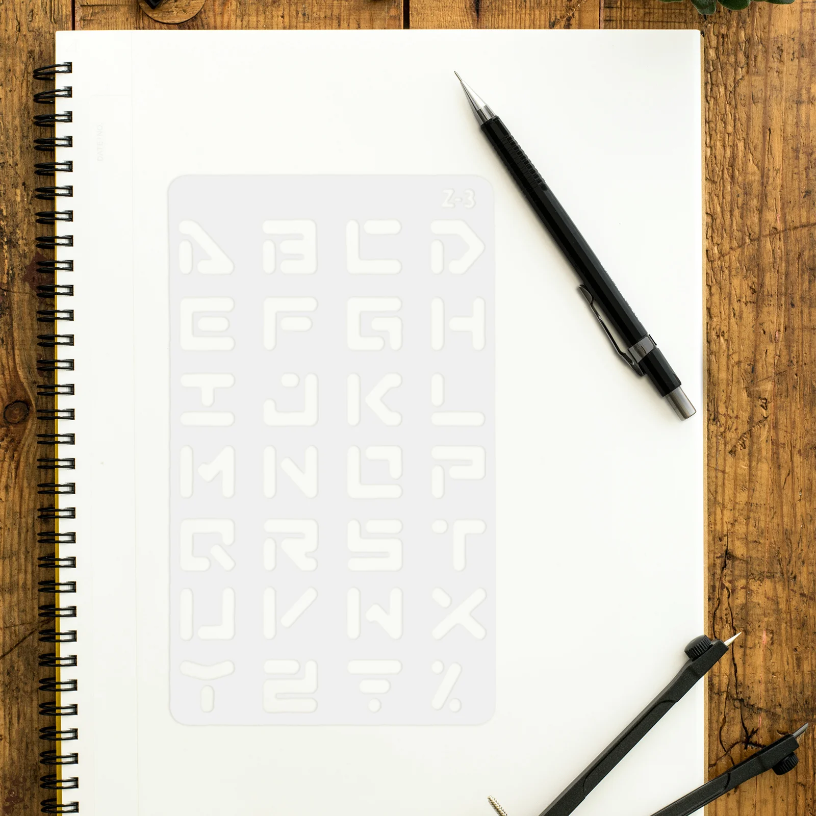 20Pcs Plastic Letter Stencils Reusable Alphabet Templates for DIY Scrapbook Painting Journaling Crafts Drawing