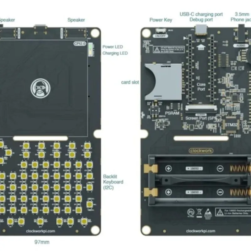 PicoCalc Kit: Backlit STM32 QWERTY keyboard meets Raspberry Pi Pico in a handheld terminal.