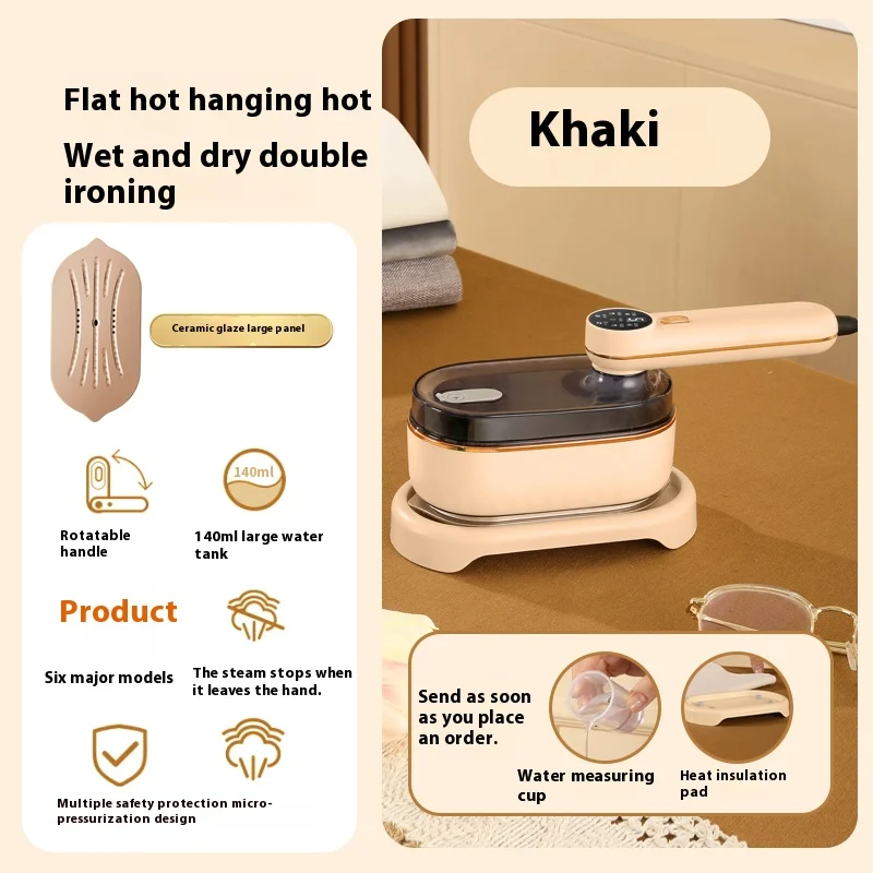 New Product Handheld Electric Iron Portable Household Small Dry Wet Dua Purpose Mini Rotary Ironing Machine