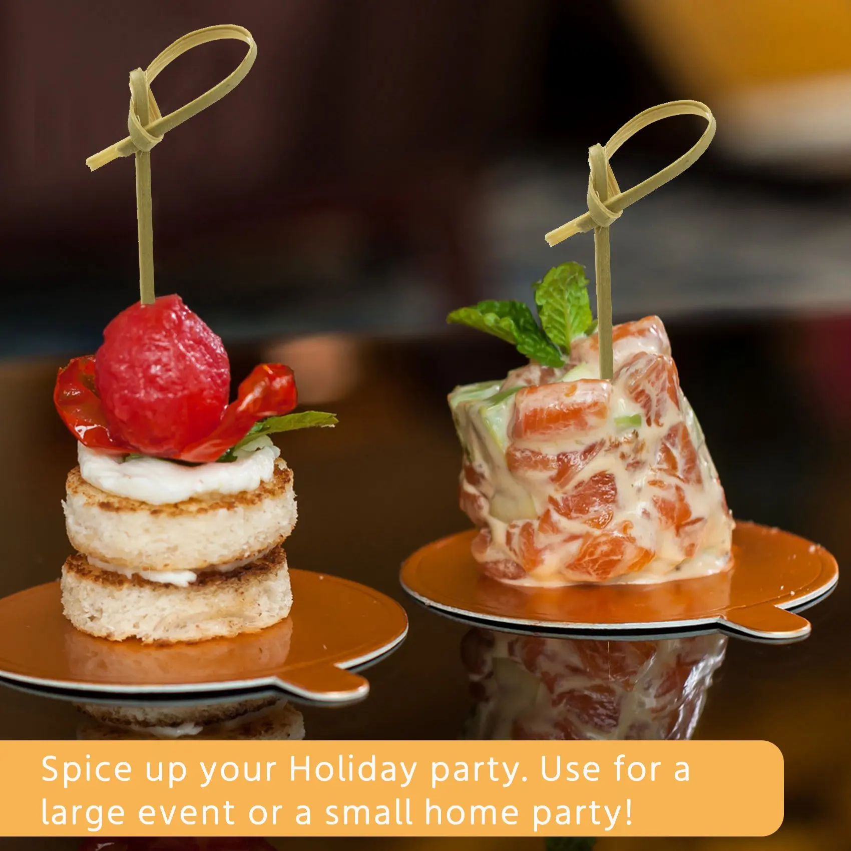 A03V 300 упаковок бамбуковых наборов для коктейлей, зубочистки для коктейлей, бамбуковые шашлычки, зубочистки для закусок, 4 дюйма