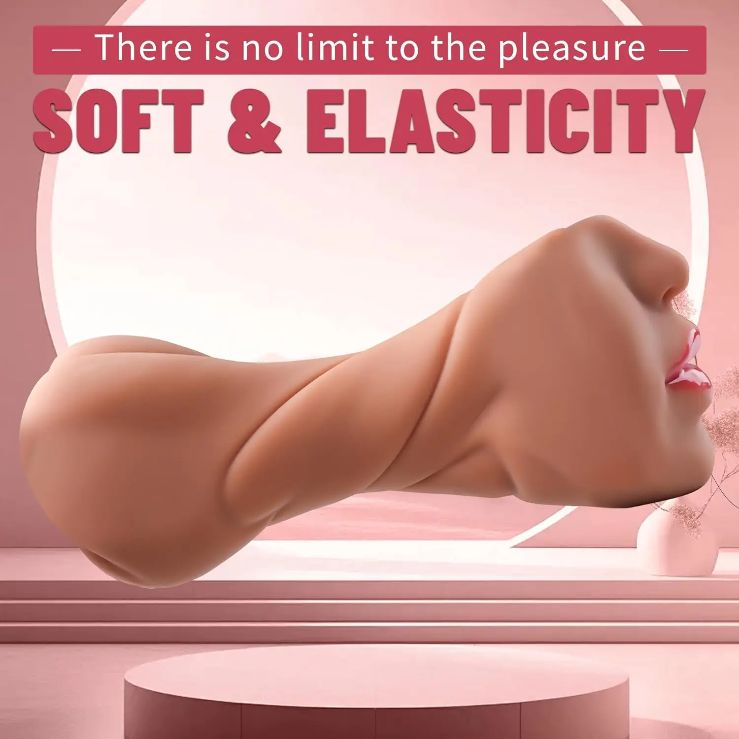 3in1 Realistic Mouth Vagina Anal Plug Male Masturbator Cup Deep Throat Silicone Dildo Moves Masturbation Pleasure Toys for Men