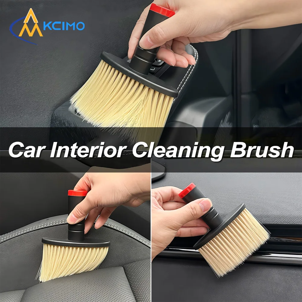 

1PC Car Wash Brush Dust Collector Car Air Conditioner Air Outlet Soft Brush Home Blind Dust Brush Car Interior Cleaning Tool