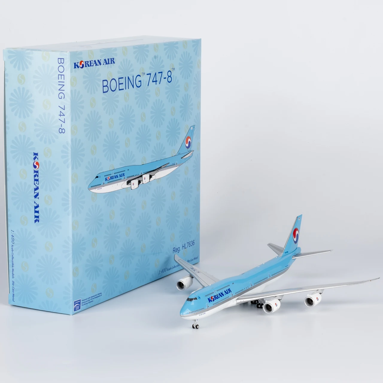 

78039 Alloy Collectible Plane Gift NG Model 1:400 Korean Air "SkyTeam" Boeing B747-8 Diecast Aircraft Jet Model HL7636